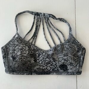 Lululemon Athletica Black and Gray Strappy Bralette